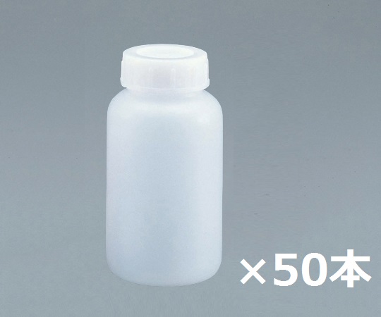 1-4658-65 広口瓶中フタ付 500mL（ケース販売） 50本入 アズワン