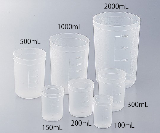 1-4659-05 ディスポカップ（ブロー成形） 500mL 1個 アズワン