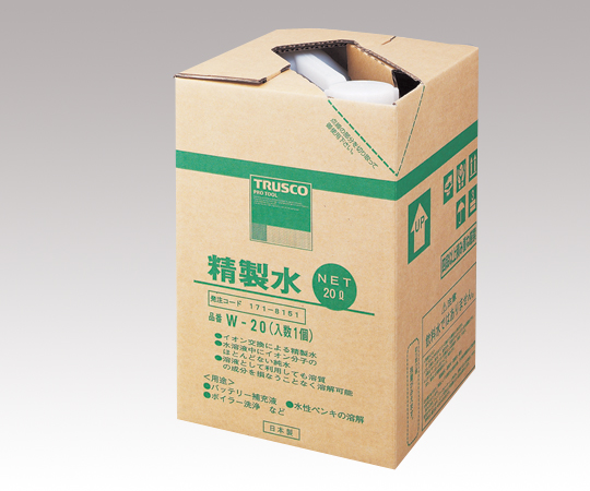 1-4704-01 精製水 W-20トラスコ中山