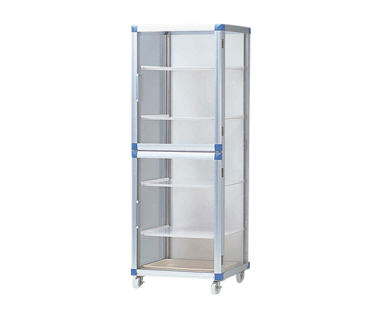 【大型商品※送料別途】1-5209-01 スタンダードデシケータージャンボ 574×517×1765mm 強化プラスチック棚 S