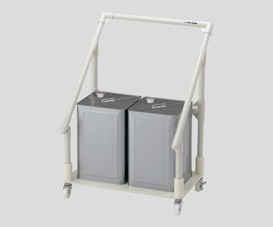 1-6083-04 廃液回収トレーワゴン 一斗缶2ヶ用アズワン