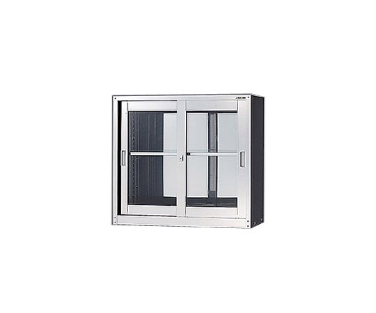 【大型商品※送料別途】1-6169-02 ステンレス薬品保管庫(SUS430製) ガラス扉 HS-945Gアズワン
