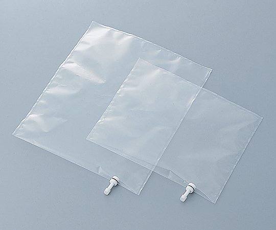 1-6331-19 サンプリングバッグ(2フッ化) 1口キャップ 50L