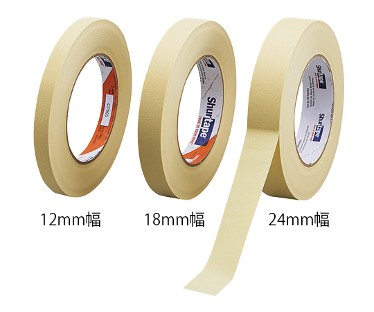 1-6529-12 耐熱マスキングテープ 18mm×0.17mm×55m CP905 18mmShurtape