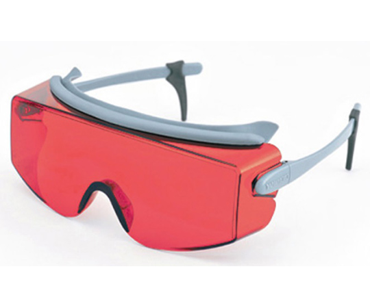 1-6701-04 レーザー光吸収メガネ(1/100減衰一部透過) ヤグ2倍波 YL-717M山本光学