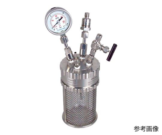 レオナ1-6929-11　耐圧ガラス反応容器　ミニクレーブ　100mL SUS100レオナ