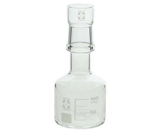 1-7073-01 SPC保存びん （目安目盛・メスキャップ付き） 100mL 017220-29100柴田科学