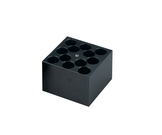 【法人・施設限定】1-7554-18 ドライブロックバス用アルミブロック 試験管24mm 12本用 ブロック試験管24mm・12