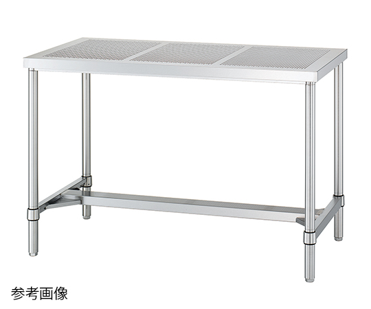 1-7587-15 パンチング作業台(SUS304) 1500×600×800mm PWHN-15060シンコー
