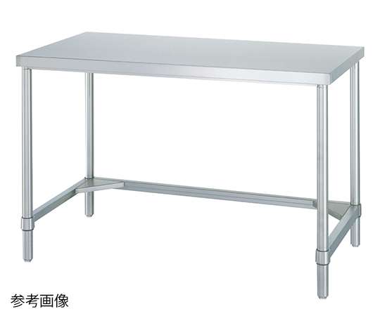 1-7837-28 ステンレス作業台(三方枠) 1500×750×800mm WTN-15075シンコー