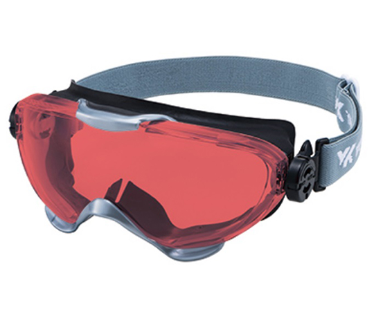 1-7986-01 レーザー光吸収メガネ(1/100減衰一部透過) ヤグ2倍波 YL-130M山本光学