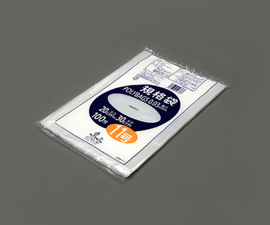 1-8279-11 ポリバック規格袋（0.03mm） 200×300mm 100枚 L03-11オルディ