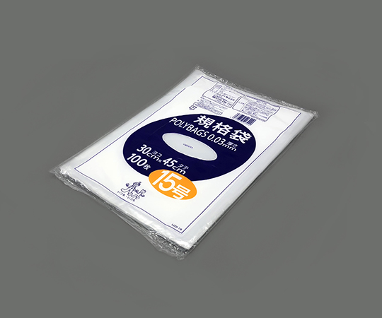 1-8279-15 ポリバック規格袋（0.03mm） 300×450mm 100枚 L03-15オルディ