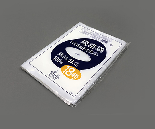 1-8279-18 ポリバック規格袋（0.03mm） 380×530mm 100枚 L03-18オルディ