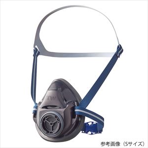1-8456-11 防じん・防毒両検定マスク S 烏羽色 TW01(S)BK重松製作所