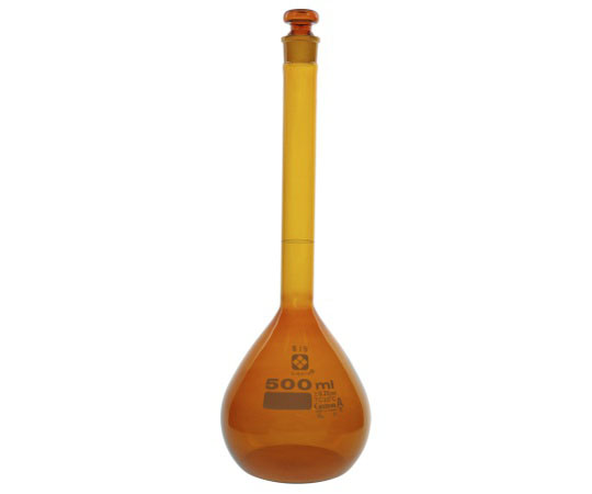 1-8659-09 メスフラスコ (全量フラスコ・カスタムA) 茶 500mL 柴田科学 1-8659-09 メスフラスコ (全量フラスコ・カスタムA) 茶 500mL 柴田科学