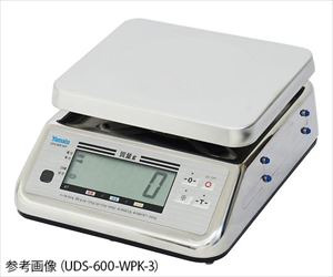 1-8847-12 防水型デジタル上皿はかり 検定付き 6kg UDS-600-WPK-6大和製衡