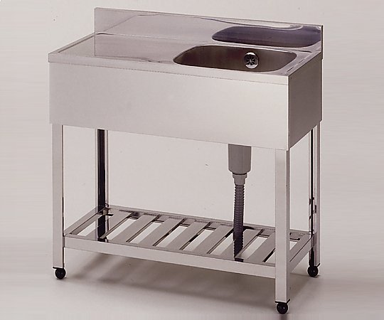 【大型商品※送料別途】1-8943-06 流し台（1槽水切りシンク・右水槽） HPM1-1500R