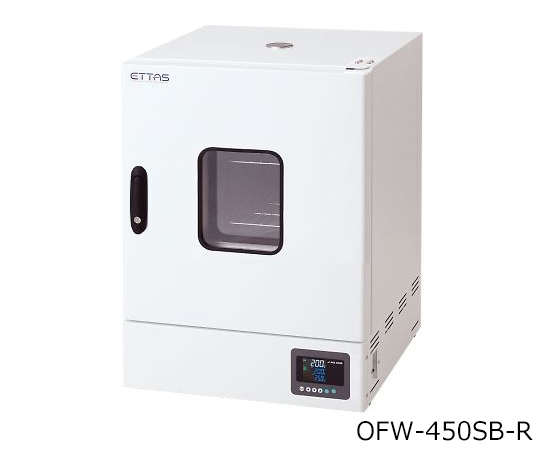 1-9000-35-22 定温乾燥器（強制対流方式） スチールタイプ・窓付き 右扉 出荷前点検検査書付 OFW-450SB-Rア