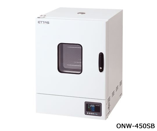 1-9004-42-22 定温乾燥器（自然対流方式） スチールタイプ・窓付き 左扉 出荷前点検検査書付 ONW-450SBアズワ