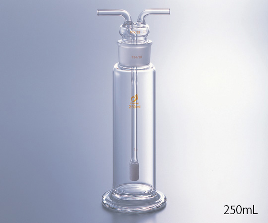 1-9543-03 ガス洗浄瓶（棒フィルター付き） 500mL 0456-03-10クライミング