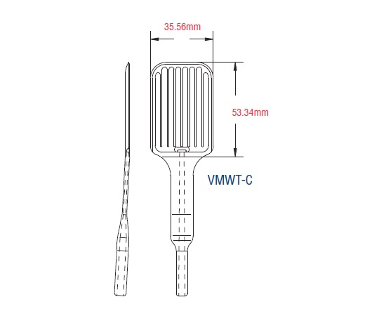 1-9702-04 ウェハー用真空ピンセットチップ 200mm用 PEEK VMWT-CVIRTUAL