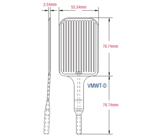 1-9702-05 ウェハー用真空ピンセットチップ 200mm用 PEEK VMWT-DVIRTUAL