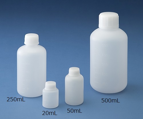ニッコー10-2701-55　標準規格瓶　丸型細口（ナチュラル）　20mL　ニッコー