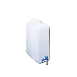 10-5212-55 レバーコック付瓶 平角缶（1ヶロ広口）20L 1個 1052-12ニッコー・ハンセン