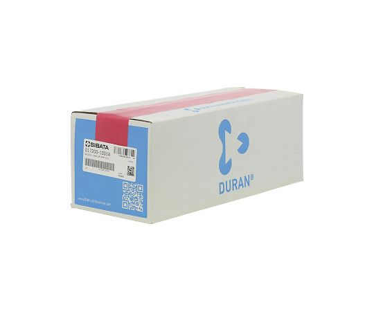 2-076-02 ねじ口瓶丸型白（デュラン(R)） 赤キャップ付 100mL SCHOTT/DURAN