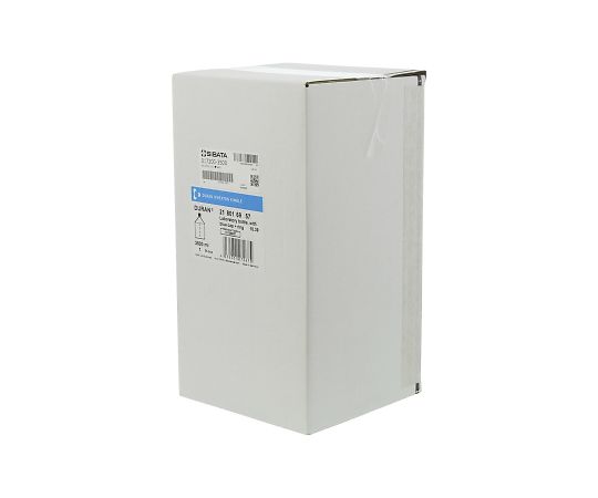 2-077-11 ねじ口瓶丸型白（デュラン(R)） 青キャップ付 3500mL SCHOTT/DURAN