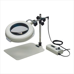 2-3091-17 LED照明拡大鏡（テーブルスタンド式）LSKワイド-B型2倍AR