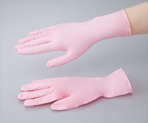 2-3436-03 ニトリル手袋パウダー付き 100枚入 S 516