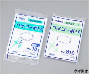 2-3589-08 HEIKO ポリエチレン袋 １３０×２５０ 厚み０．０８ｍｍ No.808シモジマ