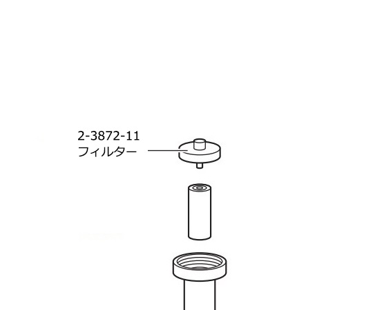 2-3827-11 ピペットコントローラー用 交換フィルター 17000760DLAB