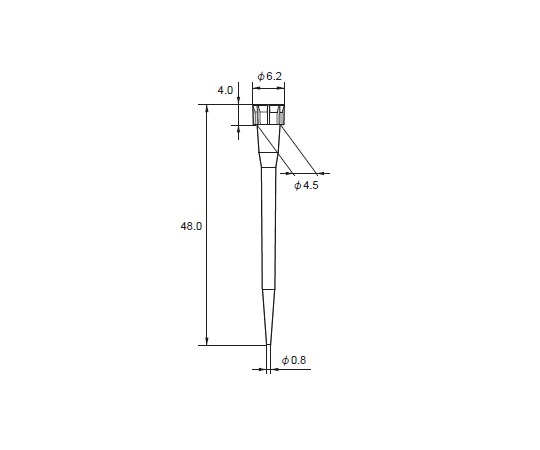 2-652-79 マイクロピペット用チップ 0.5～10μL 960本入 00-BMT2-SSWRニチリョー