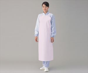 2-7367-02 胸付前掛 ＥＶＡ製 ピンク A-7