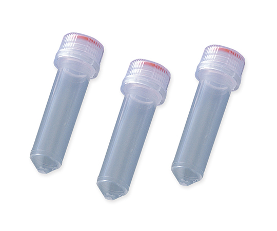 【滅菌】2-8004-05 スクリューキャップチューブ 丸底 目盛無し 2mL T335-7STPアズワン