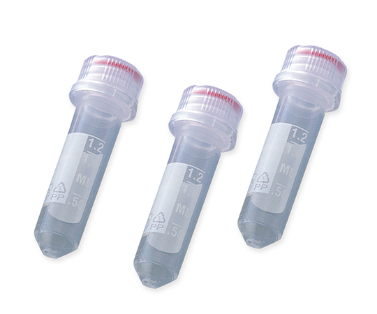 【滅菌】2-8005-05 スクリューキャップチューブ 丸底 目盛付き 2mL T335-7SPRTPアズワン