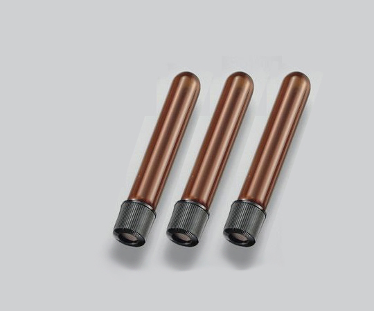 2-9624-09 ホールねじ口試験管 褐色 φ16.5×105×φ10.0 12mL NR-10H(褐色)マルエム