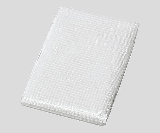 2-9719-01 シースルーシート PE透明糸入りシート ハトメ数8個 B-308