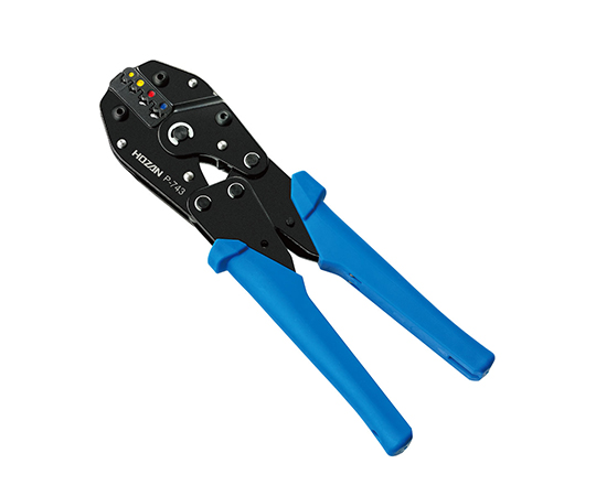 2-9995-02 圧着工具 絶縁被覆付圧着端子用 P-743ホーザン