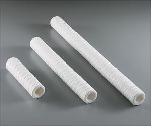 3-1830-04 カートリッジフィルター 糸巻・ワインドタイプ（PP／PP） 250mm （ろ過精度 25μm） ATW-P-