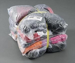 3-1868-01 濃色厚メリヤスウエス 1セット(2kg×5袋入) W0263日光物産