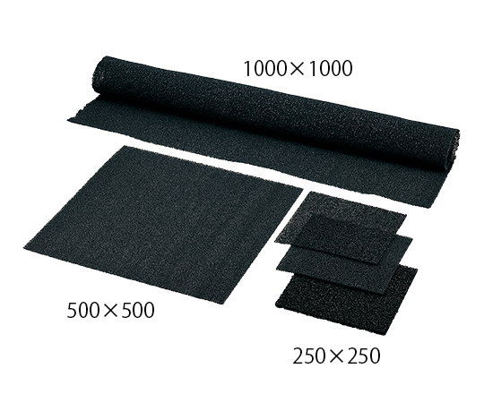 3-2325-03 活性炭フィルター 1000×1000×3t UF-PU3-□1000 3-2325-03 活性炭フィルター 1000×1000×3t UF-PU3-□1000