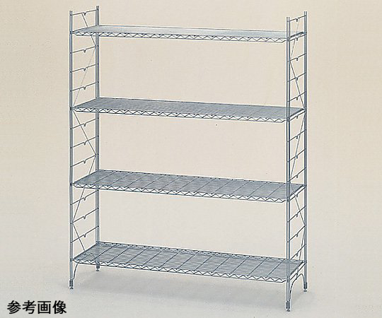 【組立必要】3-308-01 エレクターシェルフ ドーリー無 605×454×1860mm MM610エレクター
