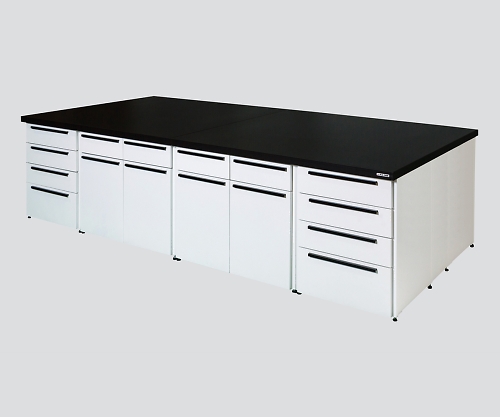 【大型商品※送料別途】【大型商品※送料別途】アズワン3-4314-03　ユニット中央実験台　スチールタイプ・フラット型　3000
