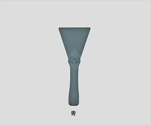 【食品衛生法適合】3-4940-01 メタルディテクトスクレーパー 75×205mm 青 S-B