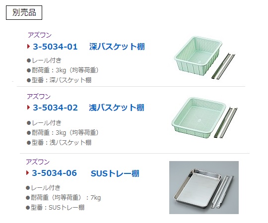 【大型商品※送料別途】3-5030-01 ニューダストアウトスライドレール式 AGWアズワン