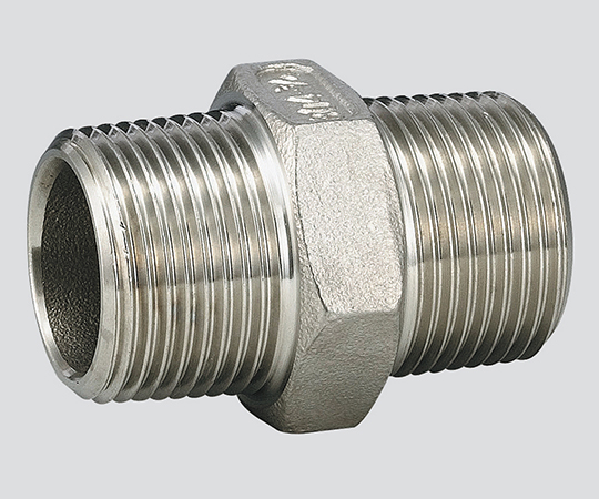 3-5237-02 ステンレス継手(六角ニップル)(接続規格1/4R) V6N-02フローバル